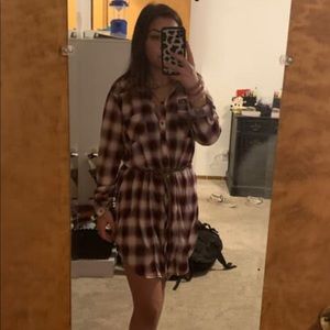 Red and White Checkered Dress